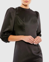 Black Beaded Fringe Hem Mini Dress